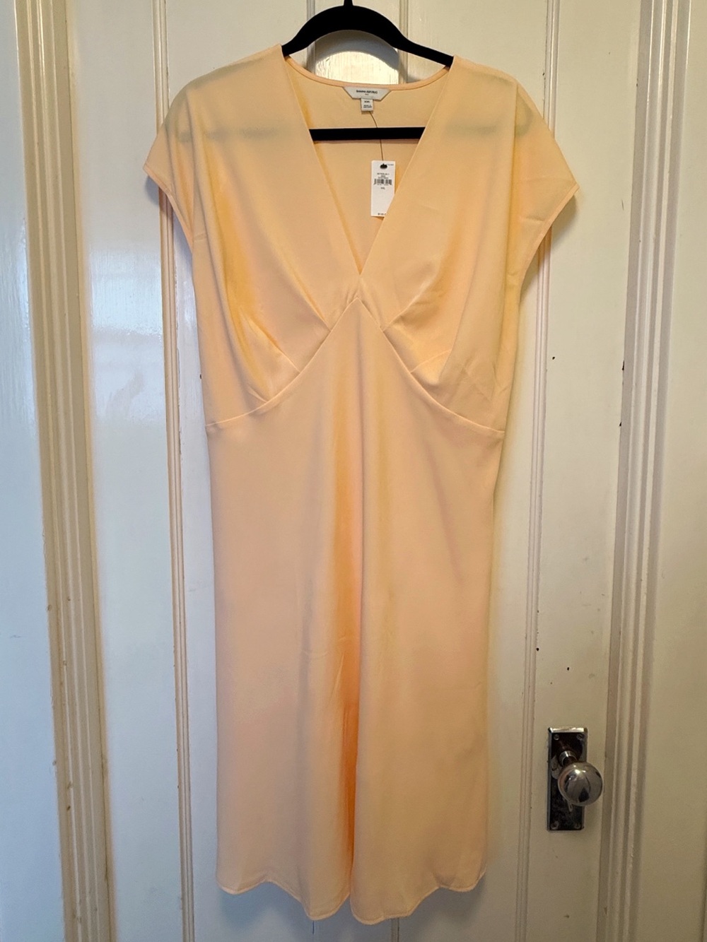 NWT Banana Republic Factory Orange Back-Tie Mini Dress
